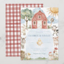 Search for barn baby shower invitations Red