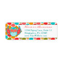 Search for teal ribbon return address labels Red