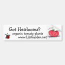 Search for vegetables bumper stickers Garden