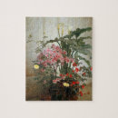 Search for famous flower paintings puzzles Vintage