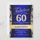 Search for royal blue and gold birthday invitations For her