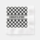 Search for checkered flag napkins Racing
