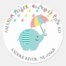 Search for colourful elephants stickers For her