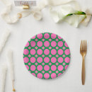 Search for mid century modern patterns paper plates Pink