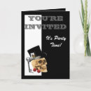Search for spades invitations Black and white