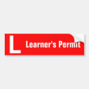 Search for learners permit bumper stickers License