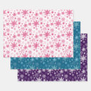 Search for purple snowflake wrapping paper Xmas