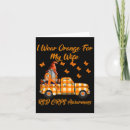 Search for i wear orange cards November