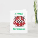 Search for red panda christmas cards Adorable