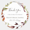 Search for fall leaf thank you stickers Rustic