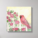 Search for cardinal painting canvas prints Watercolor