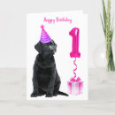 Search for dog 1st birthday cards For kids