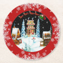 Search for winter snow scene coasters Snowflakes