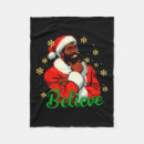 Search for black santa claus blankets Christmas tree