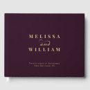 Search for plum wedding guest books Gold