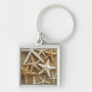 Search for seashore square key rings Starfish