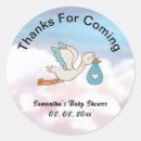 Search for thanks for coming baby shower stickers Blue