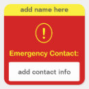 Search for emergency stickers Allergies