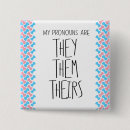 Search for they them their pronouns badges Theirs