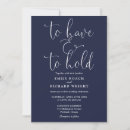 Search for to have and to hold wedding invitations Simple