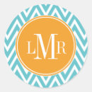 Search for aqua monogram stickers Birthday