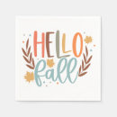 Search for fall napkins Typography