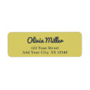 Search for stylish font return address labels Minimalist