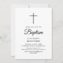 Search for silver christening invitations Classic girls baptism