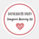 Search for recovery kit stickers Bachelorette party