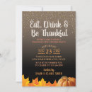 Search for eat drink be thankful invitations Pumpkin