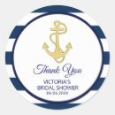 Search for anchor bridal shower stickers Gold