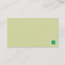 Search for four leaf clover business cards Irish