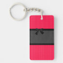 Search for polka dot bow key rings For her