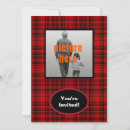 Search for red plaid invitations Chequered