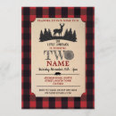 Search for flannel birthday invitations Lumberjack