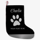 Search for black and silver christmas stockings Dog