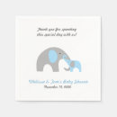 Search for blue elephant baby shower napkins Baby boy