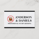 Search for pruning business cards Stump grinding