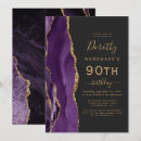 Search for purple gold birthday invitations Trendy