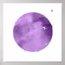 Search for purple night sky posters Watercolor