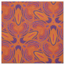 Search for bold floral fabric Orange