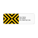 Search for yellow and black return address labels For kids