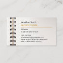Search for spiral business cards Elegant