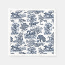 Search for blue and white placemats Toile de jouy