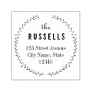 Search for wreath rubber stamps Initial