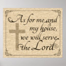 Search for as for me and my house we will serve the lord posters Christianity