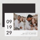 Search for multi photo save the dates Black and white