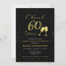 Search for luxury 60th birthday invitations Black