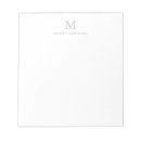 Search for monogrammed notepads Basic