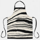 Search for zebra stripe aprons Black and white